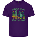 Gardening Fucculent Funny Plant Botanist Mens Cotton T-Shirt Tee Top Purple