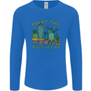 Gardening Fucculent Funny Plant Botanist Mens Long Sleeve T-Shirt Royal Blue