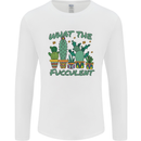 Gardening Fucculent Funny Plant Botanist Mens Long Sleeve T-Shirt White