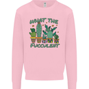Gardening Fucculent Funny Plant Botanist Mens Sweatshirt Jumper Light Pink
