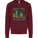 Gardening Fucculent Funny Plant Botanist Mens Sweatshirt Jumper Maroon
