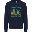 Gardening Fucculent Funny Plant Botanist Mens Sweatshirt Jumper Navy Blue