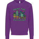 Gardening Fucculent Funny Plant Botanist Mens Sweatshirt Jumper Purple