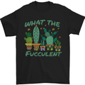 Gardening Fucculent Funny Plant Botanist Mens T-Shirt Cotton Gildan Black