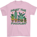 Gardening Fucculent Funny Plant Botanist Mens T-Shirt Cotton Gildan Light Pink