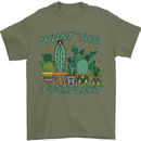 Gardening Fucculent Funny Plant Botanist Mens T-Shirt Cotton Gildan Military Green