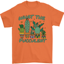 Gardening Fucculent Funny Plant Botanist Mens T-Shirt Cotton Gildan Orange