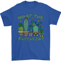 Gardening Fucculent Funny Plant Botanist Mens T-Shirt Cotton Gildan Royal Blue