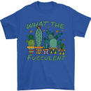 Gardening Fucculent Funny Plant Botanist Mens T-Shirt Cotton Gildan Royal Blue