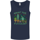 Gardening Fucculent Funny Plant Botanist Mens Vest Tank Top Navy Blue