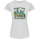 Gardening Fucculent Funny Plant Botanist Womens Petite Cut T-Shirt White