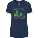 Gardening Fucculent Funny Plant Botanist Womens Wider Cut T-Shirt Navy Blue