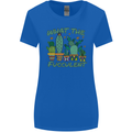 Gardening Fucculent Funny Plant Botanist Womens Wider Cut T-Shirt Royal Blue