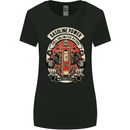 Gasoline Power Biker Motorcycle Motorbike Womens Wider Cut T-Shirt Black