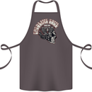 Gasoline Soul Biker Skull Motorbike Chopper Cotton Apron 100% Organic Dark Grey