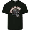 Gasoline Soul Biker Skull Motorbike Chopper Kids T-Shirt Childrens Black