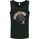 Gasoline Soul Biker Skull Motorbike Chopper Mens Vest Tank Top Black