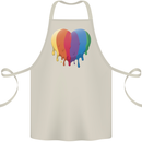 Gay Pride LGBT Heart Cotton Apron 100% Organic Natural