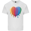 Gay Pride LGBT Heart Kids T-Shirt Childrens White