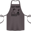 Gay Test Funny LGBT Cotton Apron 100% Organic Dark Grey