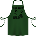 Gay Test Funny LGBT Cotton Apron 100% Organic Forest Green