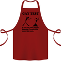 Gay Test Funny LGBT Cotton Apron 100% Organic Maroon