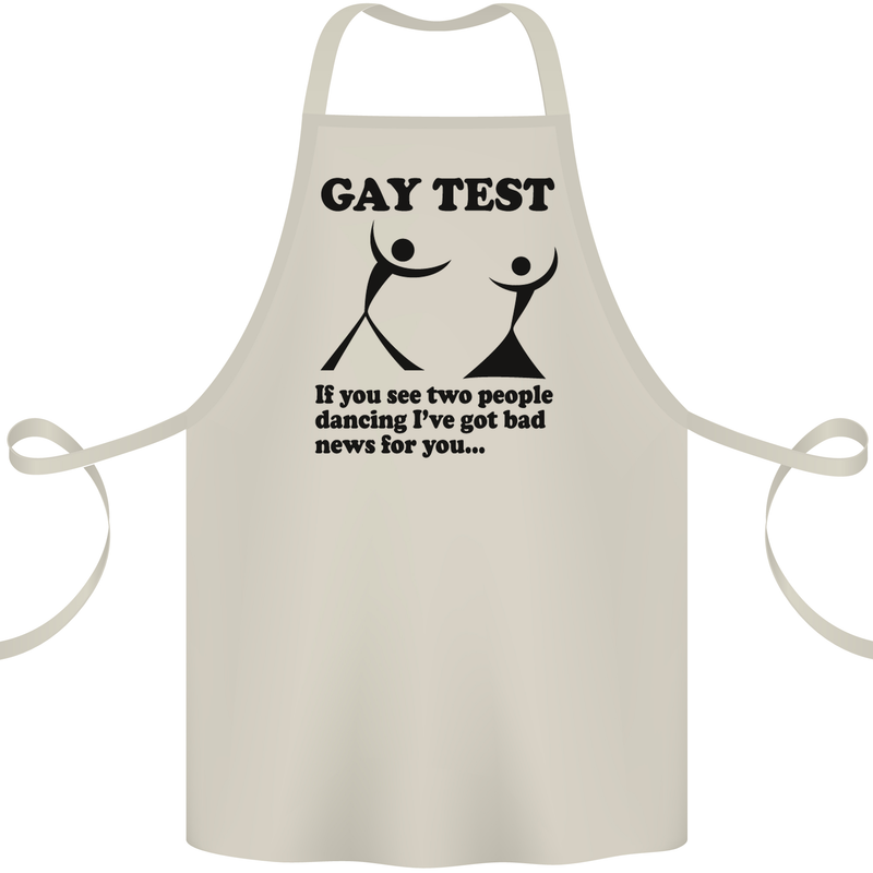 Gay Test Funny LGBT Cotton Apron 100% Organic Natural