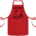 Gay Test Funny LGBT Cotton Apron 100% Organic Red