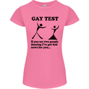 Gay Test Funny LGBT Womens Petite Cut T-Shirt Azalea