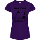 Gay Test Funny LGBT Womens Petite Cut T-Shirt Purple