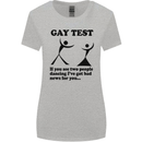 Gay Test Funny LGBT Womens Wider Cut T-Shirt Sports Grey