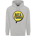 Gay and Proud LGBT Pride Awareness Childrens Kids Hoodie Sports Grey