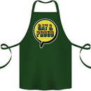 Gay and Proud LGBT Pride Awareness Cotton Apron 100% Organic Forest Green