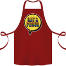 Gay and Proud LGBT Pride Awareness Cotton Apron 100% Organic Maroon