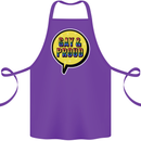 Gay and Proud LGBT Pride Awareness Cotton Apron 100% Organic Purple