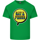 Gay and Proud LGBT Pride Awareness Kids T-Shirt Childrens Irish Green
