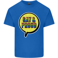 Gay and Proud LGBT Pride Awareness Kids T-Shirt Childrens Royal Blue