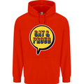 Gay and Proud LGBT Pride Awareness Mens 80% Cotton Hoodie Bright Red
