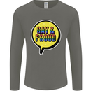 Gay and Proud LGBT Pride Awareness Mens Long Sleeve T-Shirt Charcoal