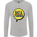 Gay and Proud LGBT Pride Awareness Mens Long Sleeve T-Shirt Sports Grey