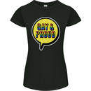 Gay and Proud LGBT Pride Awareness Womens Petite Cut T-Shirt Black