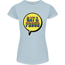 Gay and Proud LGBT Pride Awareness Womens Petite Cut T-Shirt Light Blue