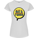 Gay and Proud LGBT Pride Awareness Womens Petite Cut T-Shirt White