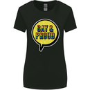 Gay and Proud LGBT Pride Awareness Womens Wider Cut T-Shirt Black