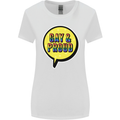 Gay and Proud LGBT Pride Awareness Womens Wider Cut T-Shirt White