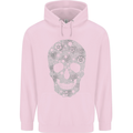 Gear Skull Biker Motorcycle Motorbike Cars Childrens Kids Hoodie Light Pink