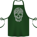 Gear Skull Biker Motorcycle Motorbike Cars Cotton Apron 100% Organic Forest Green