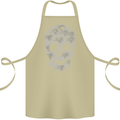 Gear Skull Biker Motorcycle Motorbike Cars Cotton Apron 100% Organic Khaki