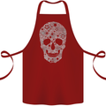 Gear Skull Biker Motorcycle Motorbike Cars Cotton Apron 100% Organic Maroon