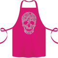 Gear Skull Biker Motorcycle Motorbike Cars Cotton Apron 100% Organic Pink